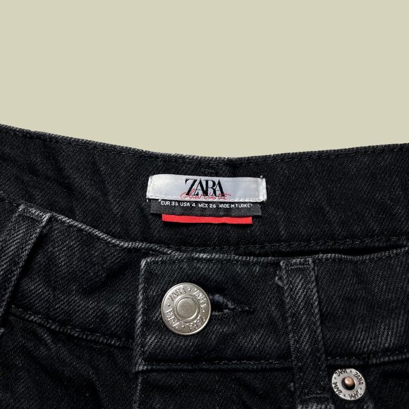 Zara Black Straight Leg Jeans - Picture 4 of 4